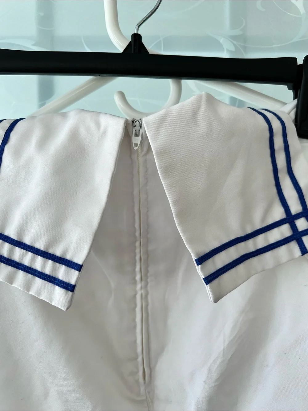 Vintage Dorissa of Miami 4T nautical sailor dress. Classic white drop waist.